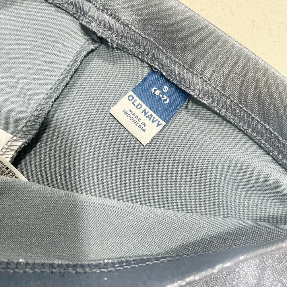 Old Navy Metallic Periwinkle Blue Leggings